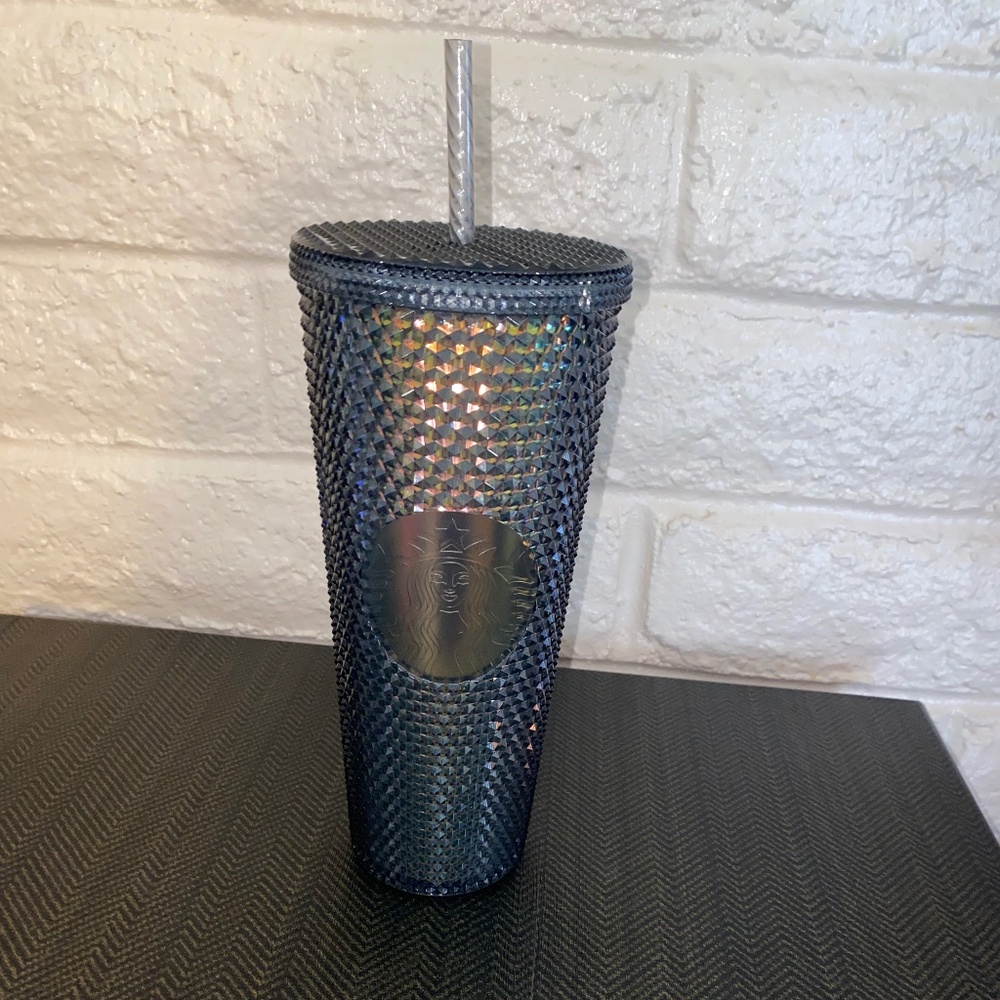 Starbucks Black Iridescent Studded “Black Bling”
